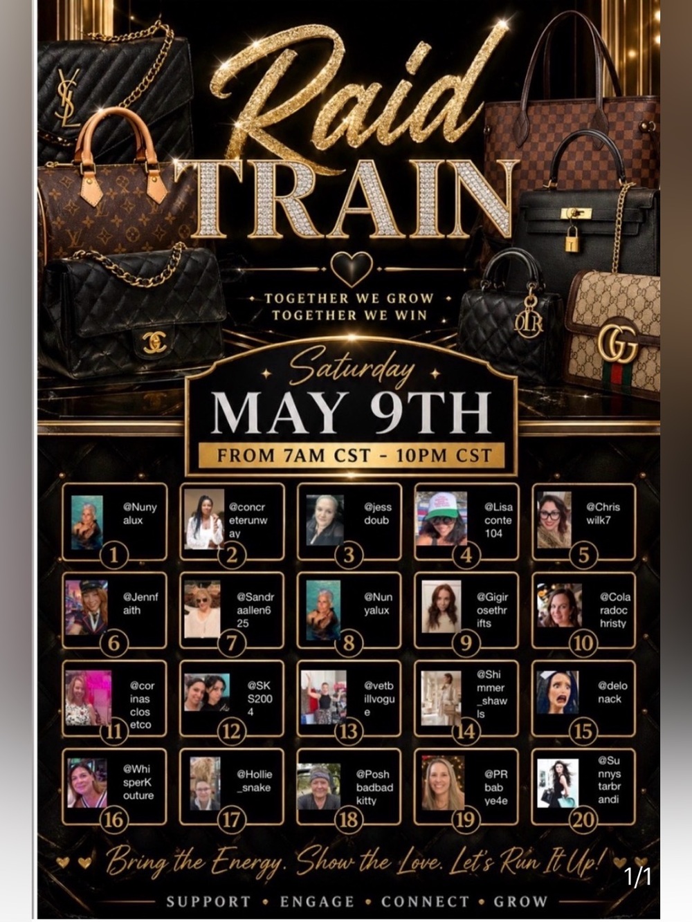 RAID TRAIN MAY 9th !!!